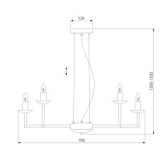 Подвесная люстра Eurosvet Cariso 60150/10 хром 1