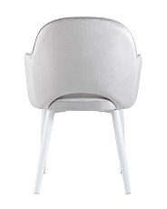 Кухонный стул Stool Group Венера велюр серебристый (ножки белые) MC16-2 KD HLR-14 4