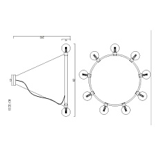 Подвесная люстра Imperium Loft Flamb 140690-26 2