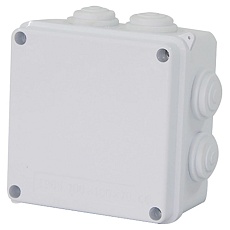 Коробка разветвительная Stekker EBX30-02-65, 100*100*70 мм, 7 мембранных вводов, IP65, светло-серая 39554