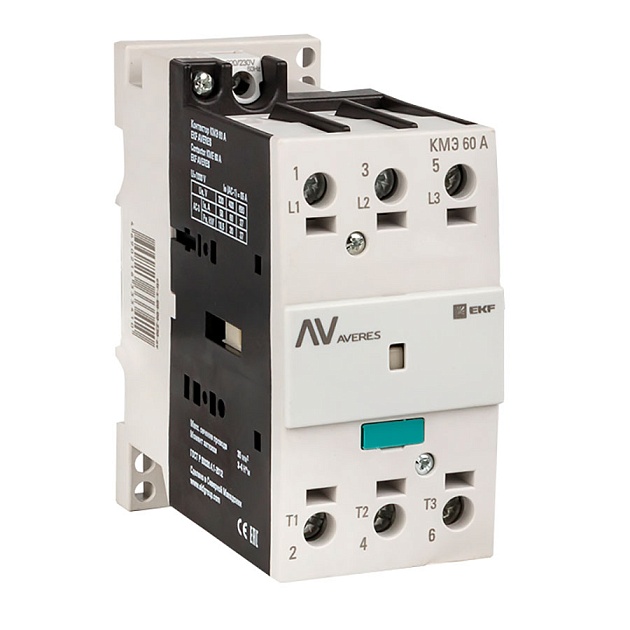 Контактор КМЭ 60А 230В АС EKF AVERES ctr-s-60-00-230-av Фото № 1