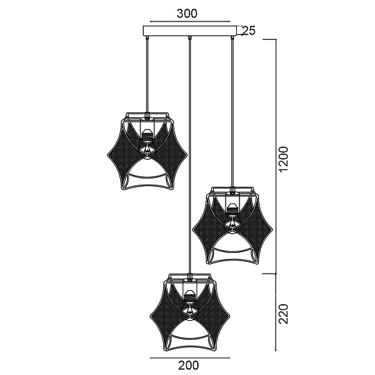 Подвесной светильник Vele Luce Spark VL6352P03 Фото № 2