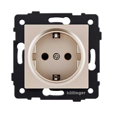 Розетка штепсельная SCHUKO 16A/250 В, золотой Kollinger REA-002GD для Aspekt, Eleganz, Reflex