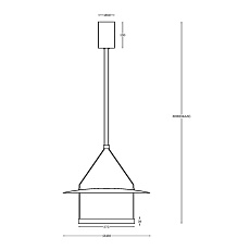 Подвесной светодиодный светильник Maytoni Ambience MOD280PL-L23B3K 3