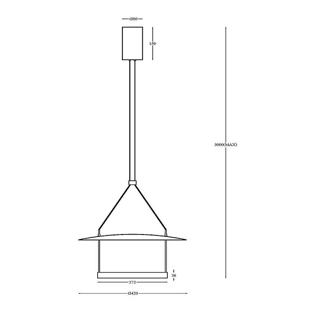 Подвесной светодиодный светильник Maytoni Ambience MOD280PL-L23B3K Фото № 4