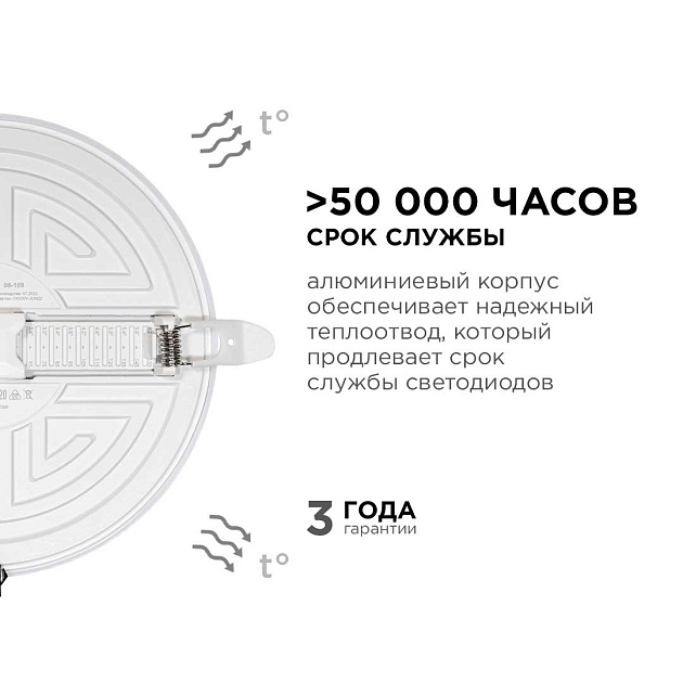 Светодиодная панель безрамочная Apeyron 06-109 изображение 3 Светодиодная панель безрамочная Apeyron 06-109 Фото № 3