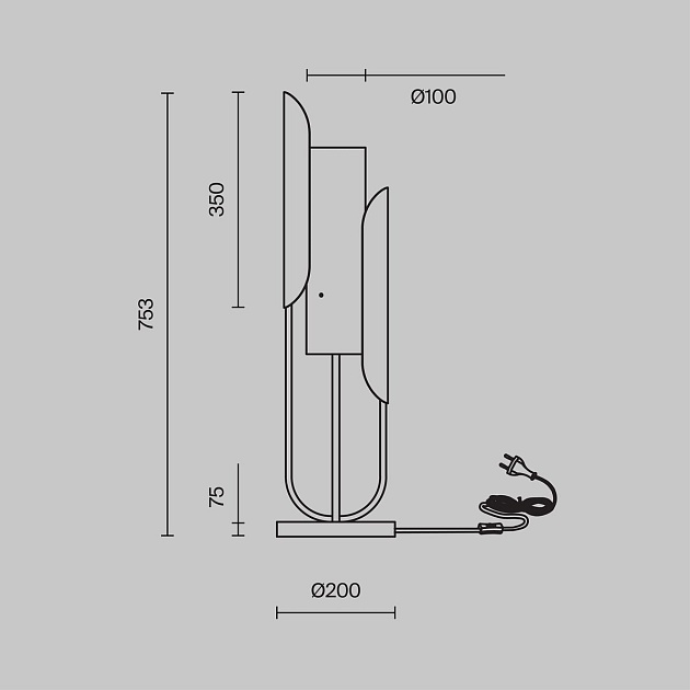 Настольная лампа Maytoni Сipresso Z014TL-01G Фото № 2