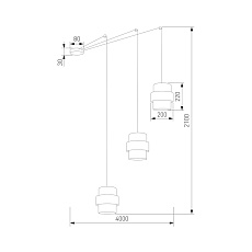 Подвесная люстра TK Lighting 5976 Calisto 1