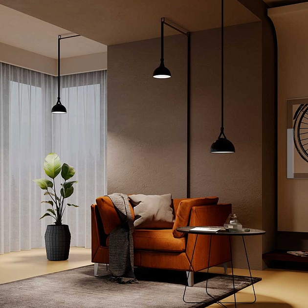 Подвесной светодиодный светильник Maytoni Technical Pendant system Parity Bowl TR126B-20W4K-B Фото № 5