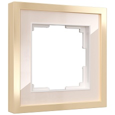 Рамка Werkel Baguette на 1 поста айвори/латунь W0012851 4690389185731 3