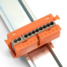 Монтажный держатель LD 500 для клемм серии LD222 на DIN-рейку 49490 3