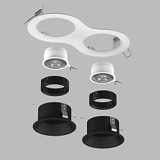 Комплект со светильником Lightstar Domino Round (214626+214607+214607+214007+214007) D6260707BMOD 3