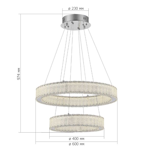 Подвесная люстра ST Luce LATOZZO SL6008.103.02 изображение 2 Подвесная люстра ST Luce LATOZZO SL6008.103.02 Фото № 2