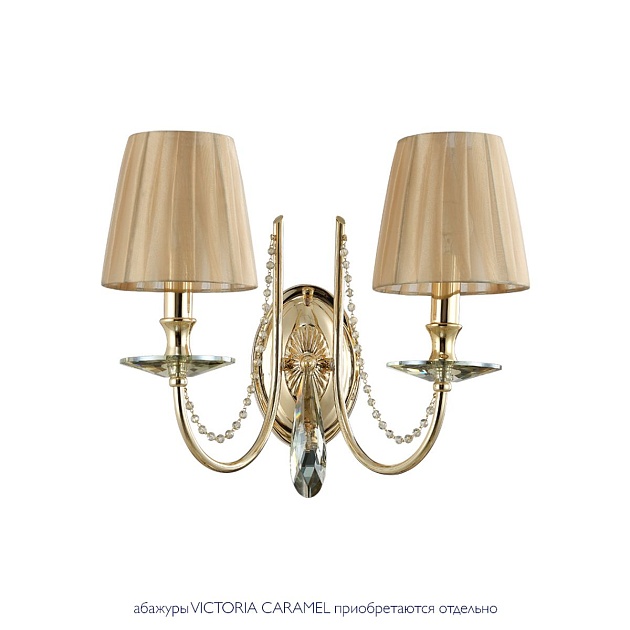 Бра Crystal Lux Victoria AP2 Gold/Amber изображение 4 Бра Crystal Lux Victoria AP2 Gold/Amber Фото № 4