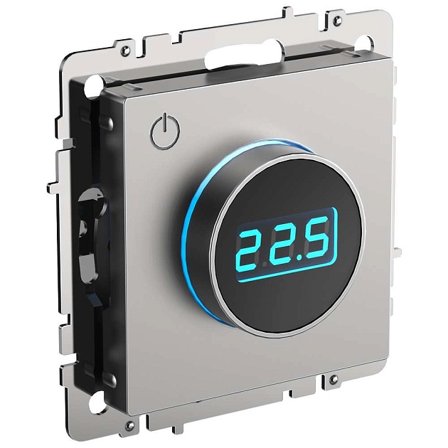 BRITE Термостат электронный с индикацией ТС10-1-БрС сталь IEK BR-RT11-K46 Фото № 1