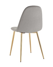 Кухонный стул Stool Group Валенсия SN велюр серый золотые ножки OS-001L HLR-18 gl 4