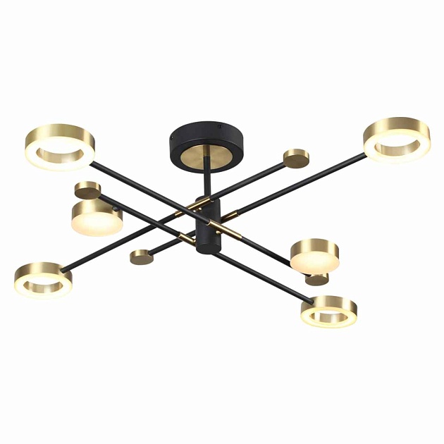 Потолочная светодиодная люстра Odeon Light Midcent Denzel 4321/55CL изображение 3 Потолочная светодиодная люстра Odeon Light Midcent Denzel 4321/55CL Фото № 3