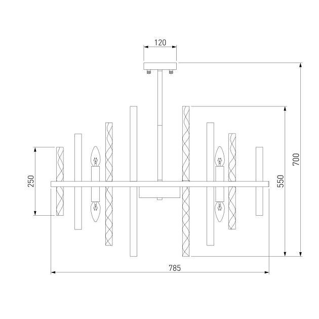 Подвесная люстра Bogates Hollis 367/12 Smart Фото № 2