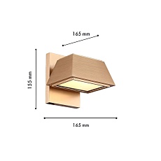 Уличный настенный светодиодный светильник Favourite Trapezium 4301-1W 1