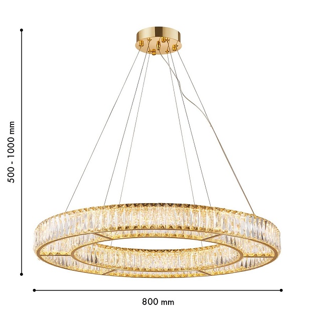 Подвесная светодиодная люстра Favourite Gloriole 4780-8P Фото № 2