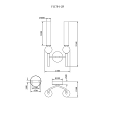 Бра Moderli Illis V11794-2W 1