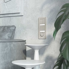 Выключатель двухклавишный проходной (дымчатый) W1222004/ a069458 1