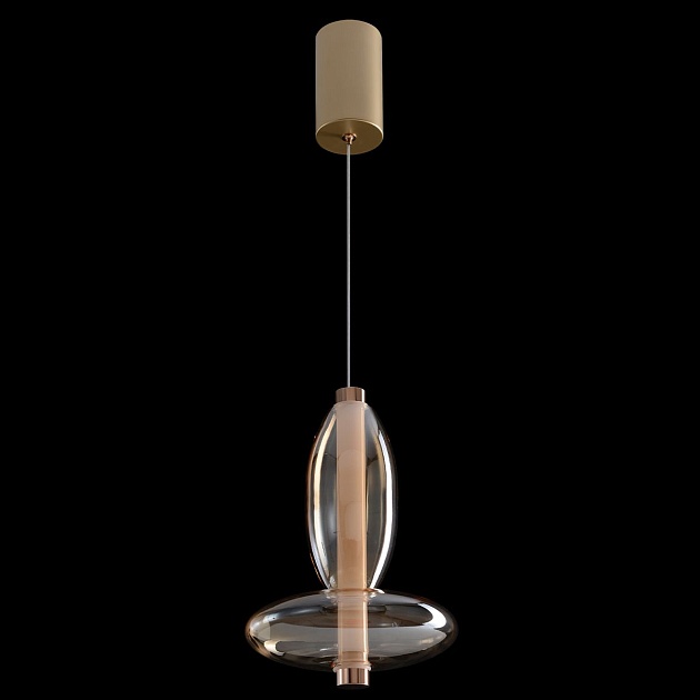 Подвесной светодиодный светильник Crystal Lux Quasar SP7W Led Amber Фото № 9