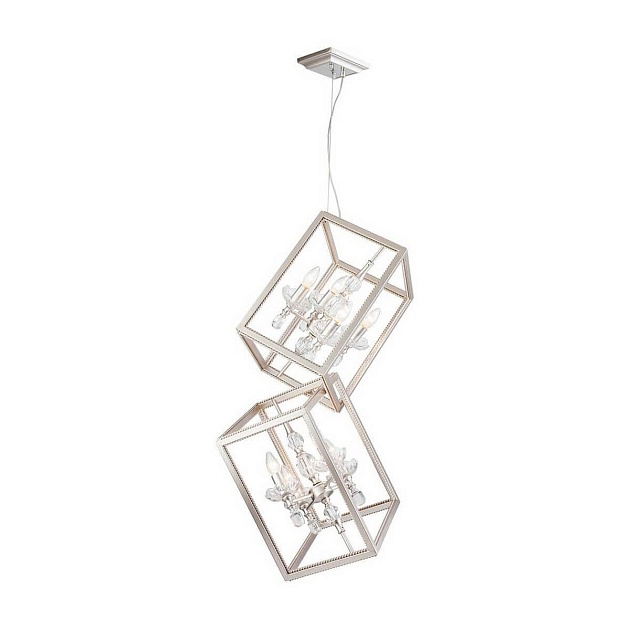 Подвесная люстра Lucia Tucci Inessa 3850.8 Silver изображение 1 Подвесная люстра Lucia Tucci Inessa 3850.8 Silver Фото № 1