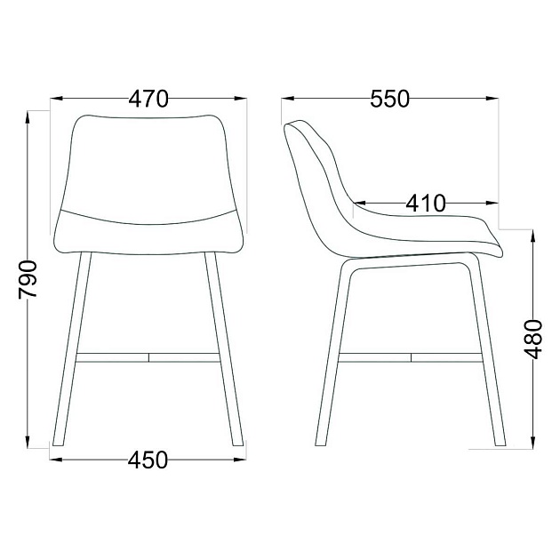 Кухонный стул AksHome Arizona черный, ткань 63670 изображение 2 Кухонный стул AksHome Arizona черный, ткань 63670 Фото № 2