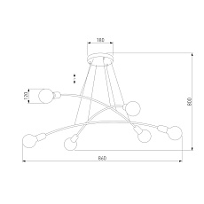 Подвесная люстра TK Lighting 2726 Helix 1