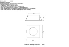 Встраиваемый светильник Crystal Lux CLT 046C1 BL IP44 1