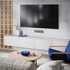 Накладка для розетки TV+RJ45 кат. 6, S70 (капучино) Voltum VLS002714 5