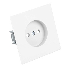 Розетка 1-местная с защитной шторкой (механизм), Stekker, б/з, 250В, 16А Мия, RST16-3109-01, белая магнолия 50439 3