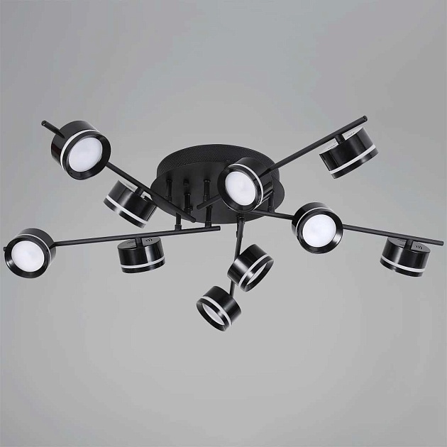 Потолочная люстра Reluce 10590-0.3-10 Black изображение 5 Потолочная люстра Reluce 10590-0.3-10 Black Фото № 5