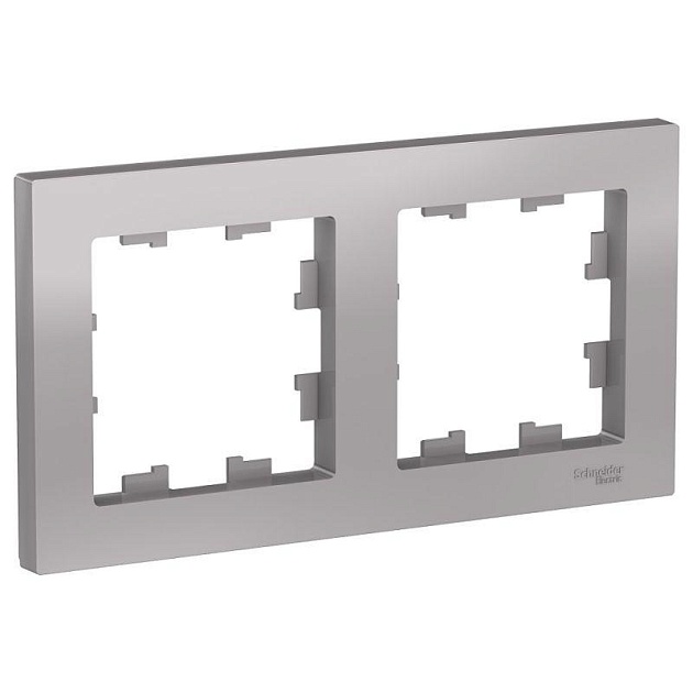 Рамка 2-постовая Systeme Electric AtlasDesign алюминий ATN000302 Фото № 1