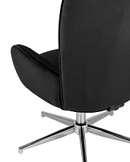 Поворотное кресло Stool Group Филадельфия регулируемое велюр черный FUCHS HLR-80 5