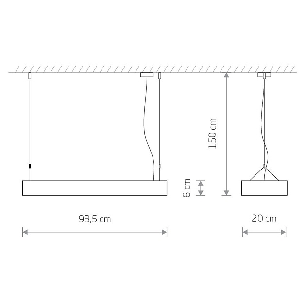 Подвесной светильник Nowodvorski Soft Led 90x20 7532 Фото № 2