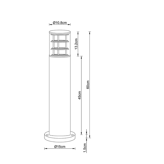 Уличный светильник Arte Lamp Tokyo A5316PA-1BK Фото № 2