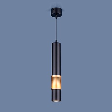 Подвесной светильник Elektrostandard DLN001 MR16 9W 4200K черный матовый/золото a045509 4