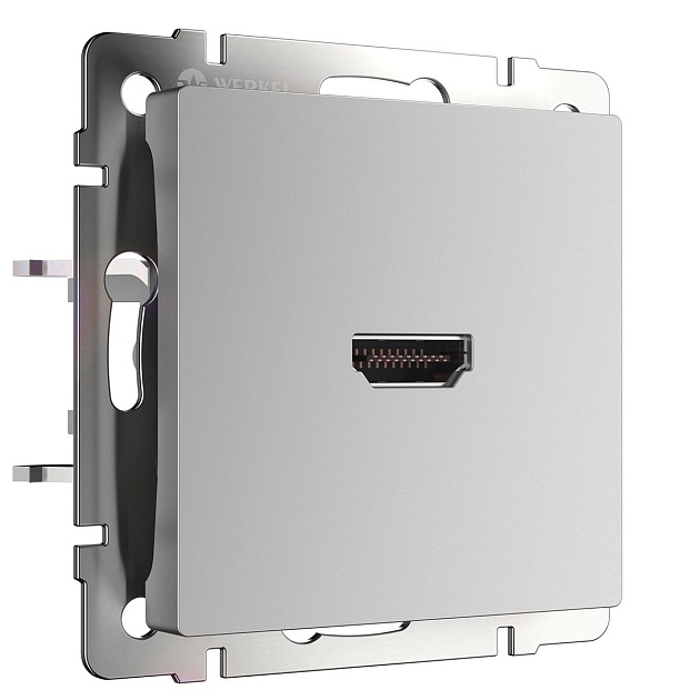 Розетка HDMI Werkel серебряный WL06-60-11 4690389110993 изображение 1 Розетка HDMI Werkel серебряный WL06-60-11 4690389110993 Фото № 1