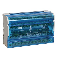 Шины на DIN-рейку в корпусе (кросс-модуль) ШНК 4х15 3L+PEN IEK YND10-4-15-125