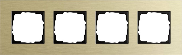 Рамка 4-постовая Gira Esprit светло-золотой 0214217 фото 