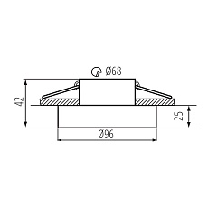 Точечный светильник Kanlux ELICEO DSO B/B 35280 2