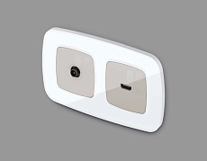 Лицевая панель ТВ-розетки AMBRELLA VOLT OP3730 2