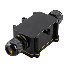 Коробка распределительная LD522 водонепроницаемая на 2 выхода, 450V, 125x55x36, черный 49115