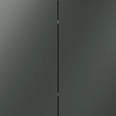 Проходной переключатель встраиваемый Voltum S70 двухклавишный 10А, (титан) VLS020306