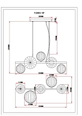 Подвесная люстра Moderli Renny V10801-5P 1