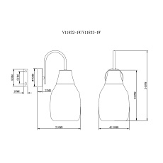 Бра Moderli Adalina V11832-1W 1