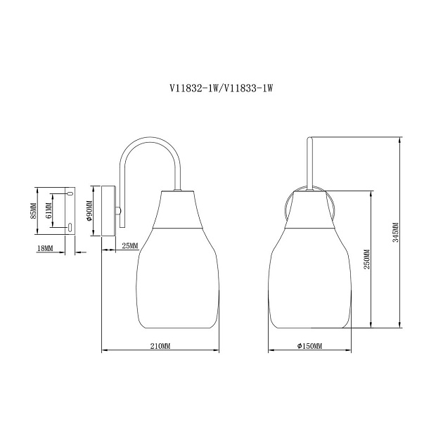 Бра Moderli Adalina V11832-1W изображение 2 Бра Moderli Adalina V11832-1W Фото № 2