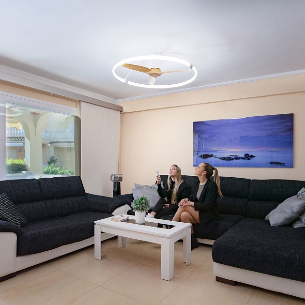 Потолочная светодиодная люстра-вентилятор Mantra Nepal 7532 изображение 9 Потолочная светодиодная люстра-вентилятор Mantra Nepal 7532 Фото № 9